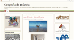 Desktop Screenshot of geografiadainfancia.blogspot.com