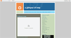 Desktop Screenshot of indyglimpse.blogspot.com