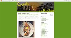 Desktop Screenshot of crashinthekitchen.blogspot.com