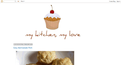 Desktop Screenshot of mykitchenmylove.blogspot.com