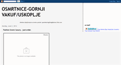 Desktop Screenshot of osmrtnice-uskoplje.blogspot.com