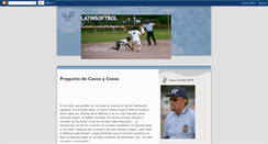 Desktop Screenshot of latinsoftbol.blogspot.com