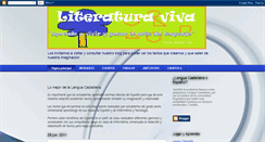 Desktop Screenshot of nuestraliteraturavive.blogspot.com