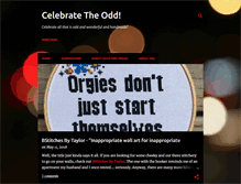 Tablet Screenshot of celebratetheodd.blogspot.com