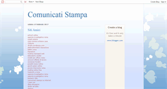 Desktop Screenshot of comunicatistampa-suinternet.blogspot.com