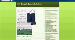 Desktop Screenshot of natural-colostrum.blogspot.com