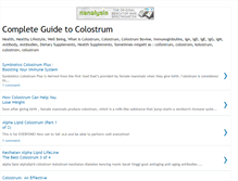 Tablet Screenshot of natural-colostrum.blogspot.com