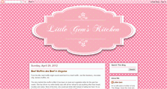 Desktop Screenshot of littlegemskitchen.blogspot.com
