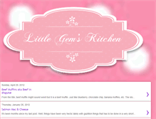 Tablet Screenshot of littlegemskitchen.blogspot.com