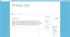 Desktop Screenshot of brilliant-info.blogspot.com