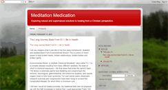 Desktop Screenshot of meditatemedicate.blogspot.com