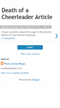 Mobile Screenshot of deathofacheerleaderarticle.blogspot.com