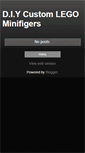 Mobile Screenshot of diycustomlegominifigers.blogspot.com