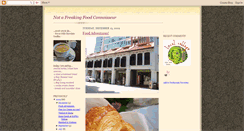 Desktop Screenshot of notafreakingfoodconnoisseur.blogspot.com