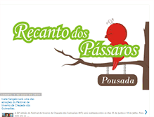 Tablet Screenshot of pousadarecantodospassaros.blogspot.com