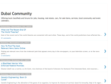 Tablet Screenshot of dubai-community.blogspot.com