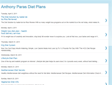 Tablet Screenshot of anthonyparasdietplans.blogspot.com