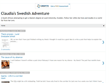 Tablet Screenshot of claudiasswedishadventure.blogspot.com