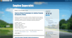 Desktop Screenshot of empleosuperatec.blogspot.com