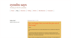 Desktop Screenshot of cyoubx.blogspot.com