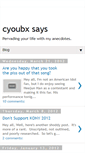 Mobile Screenshot of cyoubx.blogspot.com