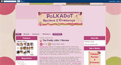 Desktop Screenshot of polkadotreviewsandgiveaways.blogspot.com