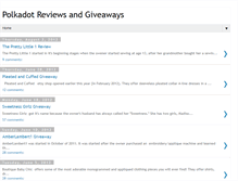 Tablet Screenshot of polkadotreviewsandgiveaways.blogspot.com