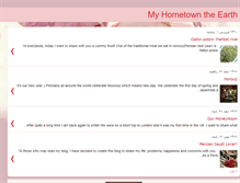 Tablet Screenshot of myhometownearth.blogspot.com