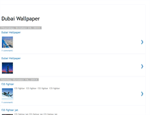 Tablet Screenshot of dubaiwallpaper.blogspot.com
