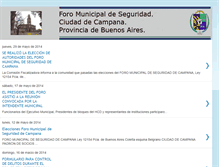 Tablet Screenshot of foroseguridadcampana.blogspot.com