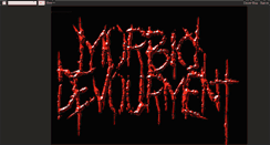 Desktop Screenshot of morbiddevourment.blogspot.com