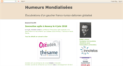 Desktop Screenshot of humeursmondialisees.blogspot.com