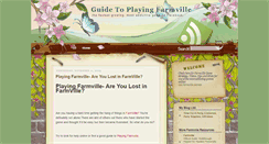 Desktop Screenshot of guide-to-playing-farmville.blogspot.com