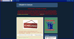 Desktop Screenshot of cittadinincomune.blogspot.com