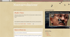 Desktop Screenshot of nuovaevoluzione.blogspot.com