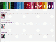 Tablet Screenshot of feelwhatifeltblog.blogspot.com