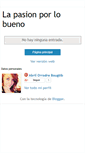 Mobile Screenshot of lapasionporlobueno.blogspot.com