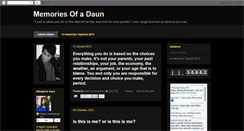 Desktop Screenshot of memoriesofadaun.blogspot.com