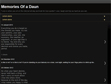 Tablet Screenshot of memoriesofadaun.blogspot.com