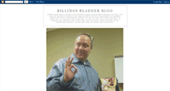 Desktop Screenshot of billingsbladderblog.blogspot.com