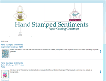 Tablet Screenshot of handstampedsentiments.blogspot.com