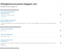 Tablet Screenshot of elblogdelamusicatotal.blogspot.com