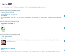 Tablet Screenshot of lifeinuae.blogspot.com