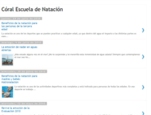 Tablet Screenshot of coralescueladenatacion.blogspot.com