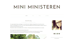 Desktop Screenshot of miniministeren.blogspot.com