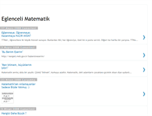 Tablet Screenshot of eglencelimatematik.blogspot.com