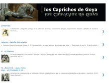 Tablet Screenshot of loscaprichosdegoyayloriente.blogspot.com