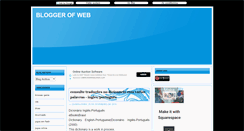 Desktop Screenshot of bloggerofweb.blogspot.com