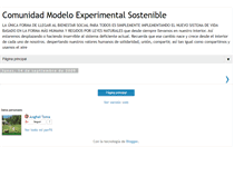 Tablet Screenshot of comunidad-modelo-sostenible.blogspot.com