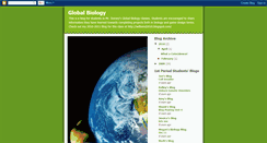 Desktop Screenshot of globalbiology.blogspot.com